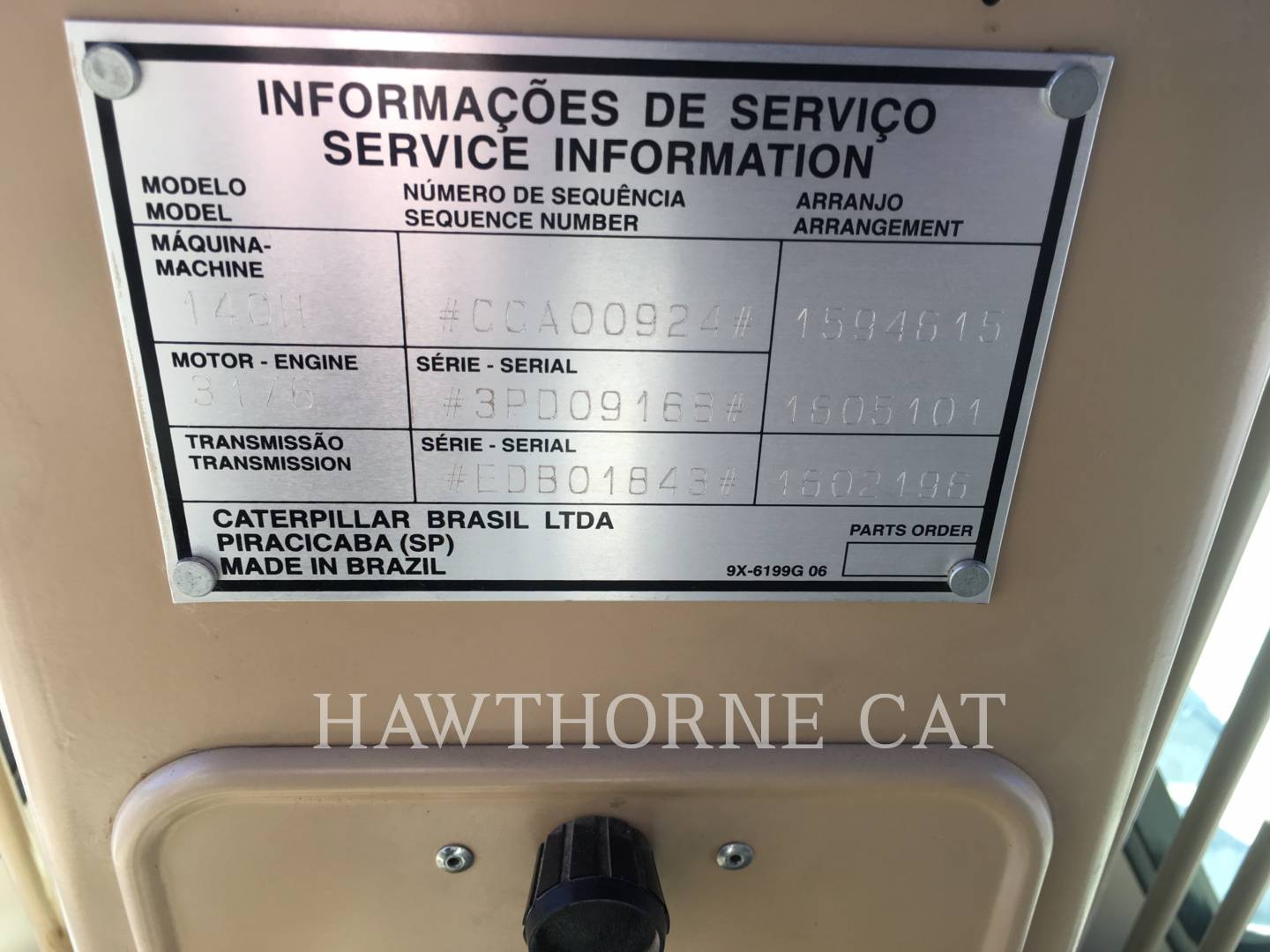 2004 Caterpillar 140HNA Grader - Road