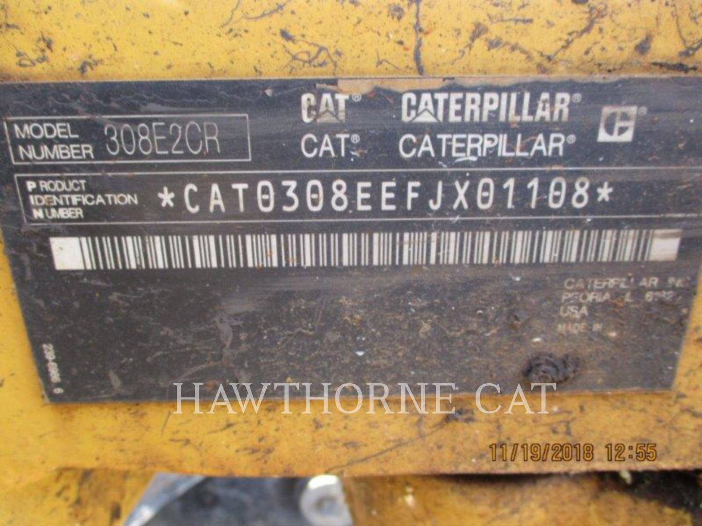 2014 Caterpillar 308E2CRSB Excavator