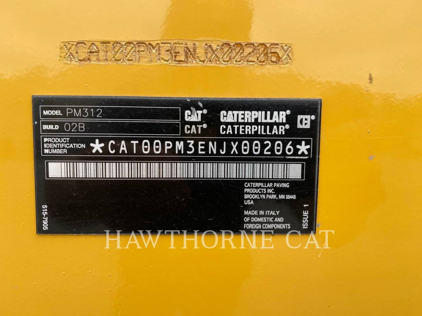 2020 Caterpillar PM-312 Cold Planer