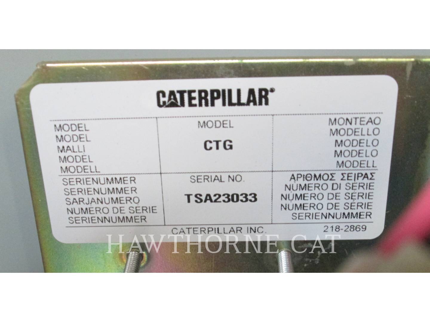 2012 Caterpillar CTGA40B Misc