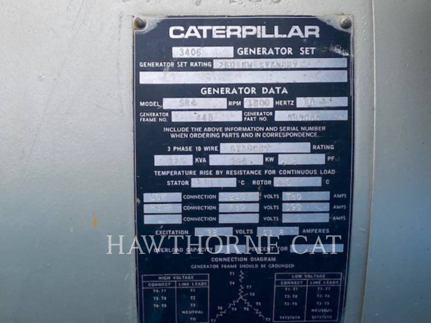 1983 Caterpillar 3406 Generator