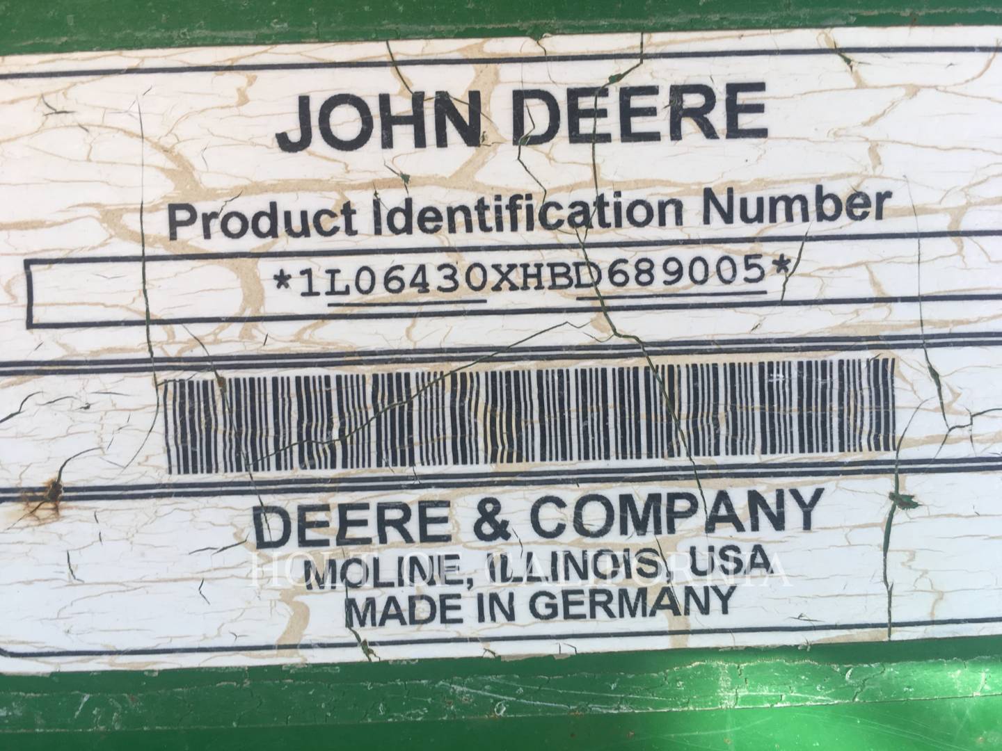 2011 John Deere 6430 Tractor