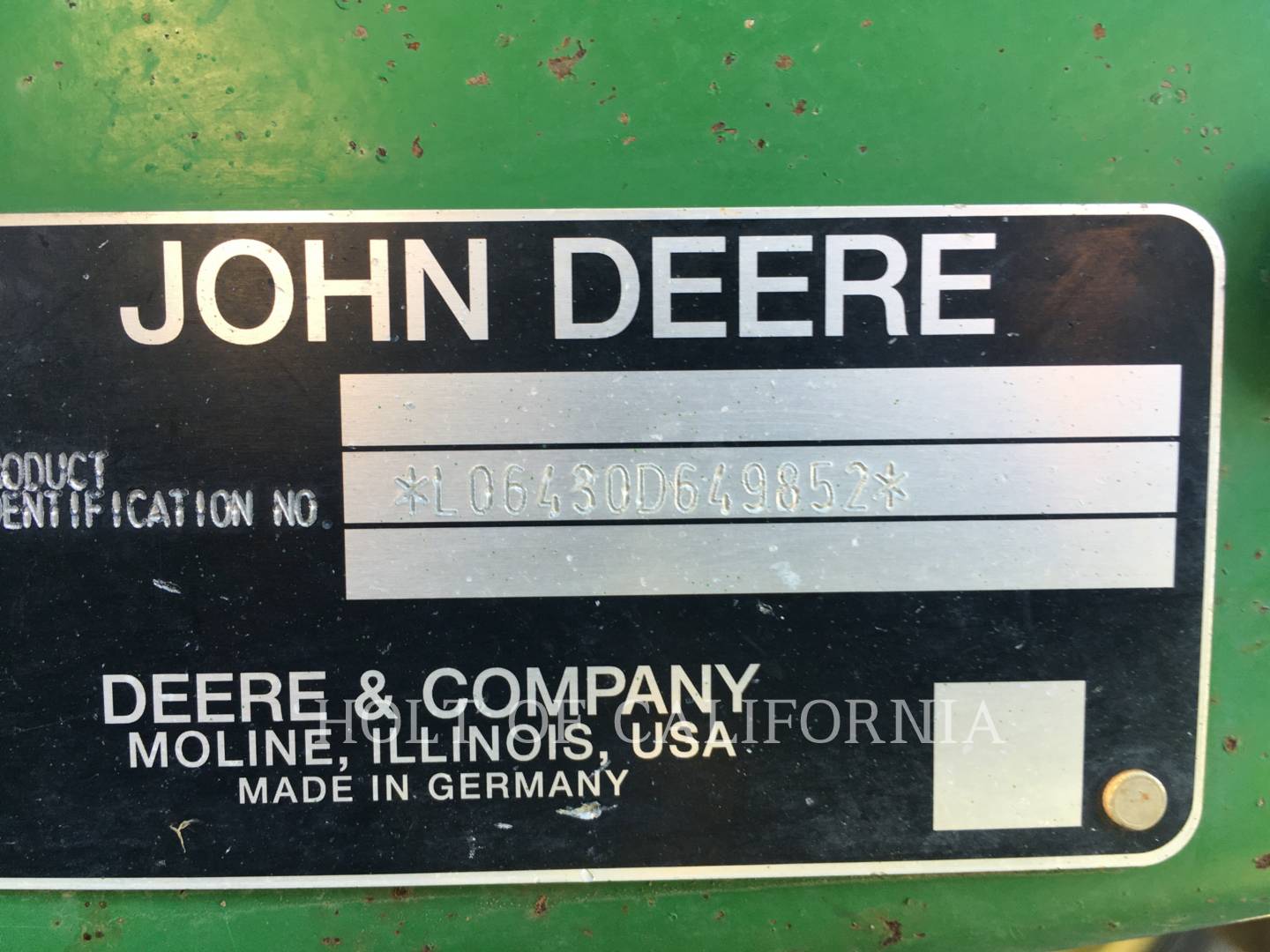 2011 John Deere 6430 Tractor