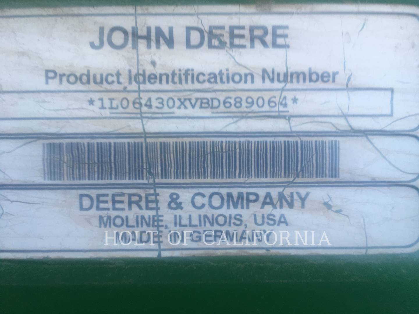 2011 John Deere 6430 Tractor