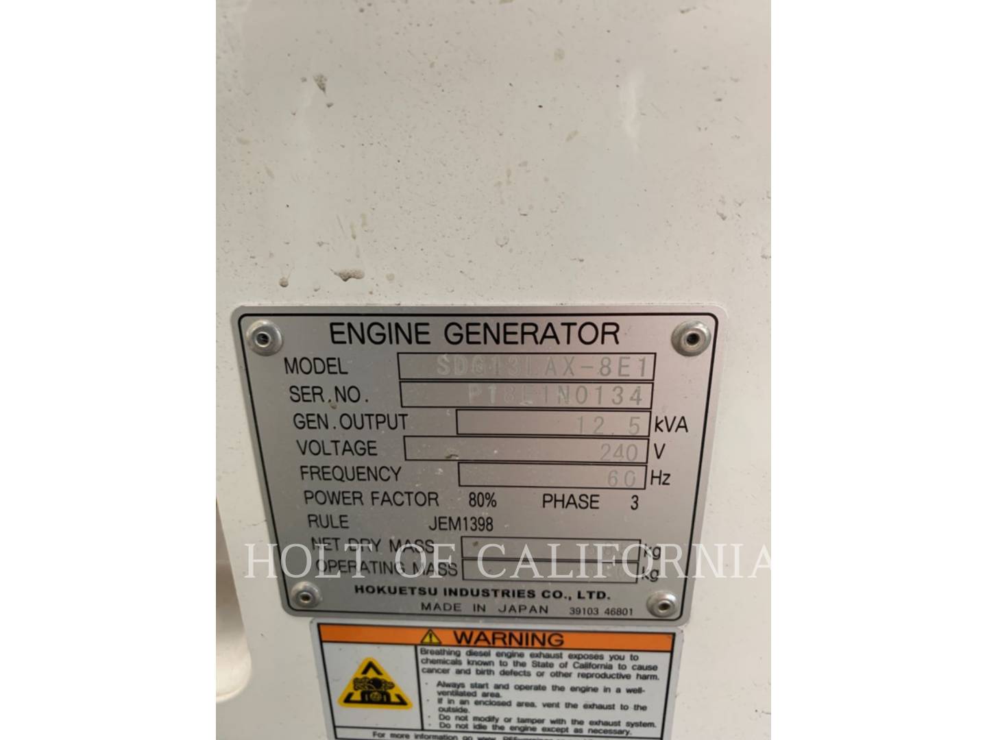 2021 Airman GENSET 13 Generator