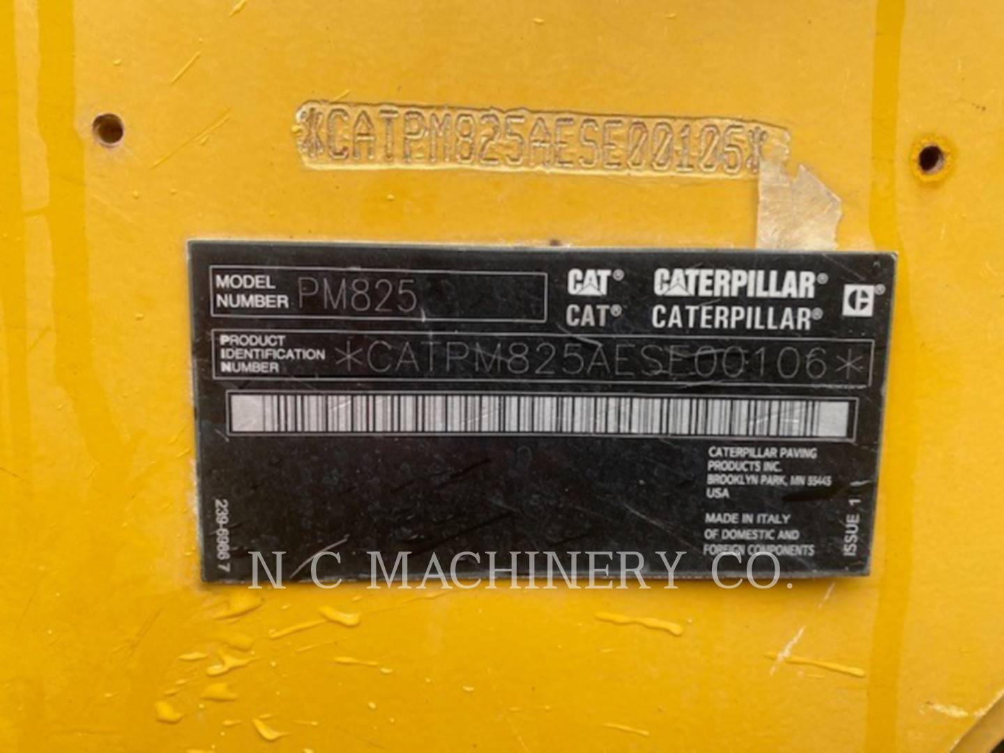 2018 Caterpillar PM825 Paver