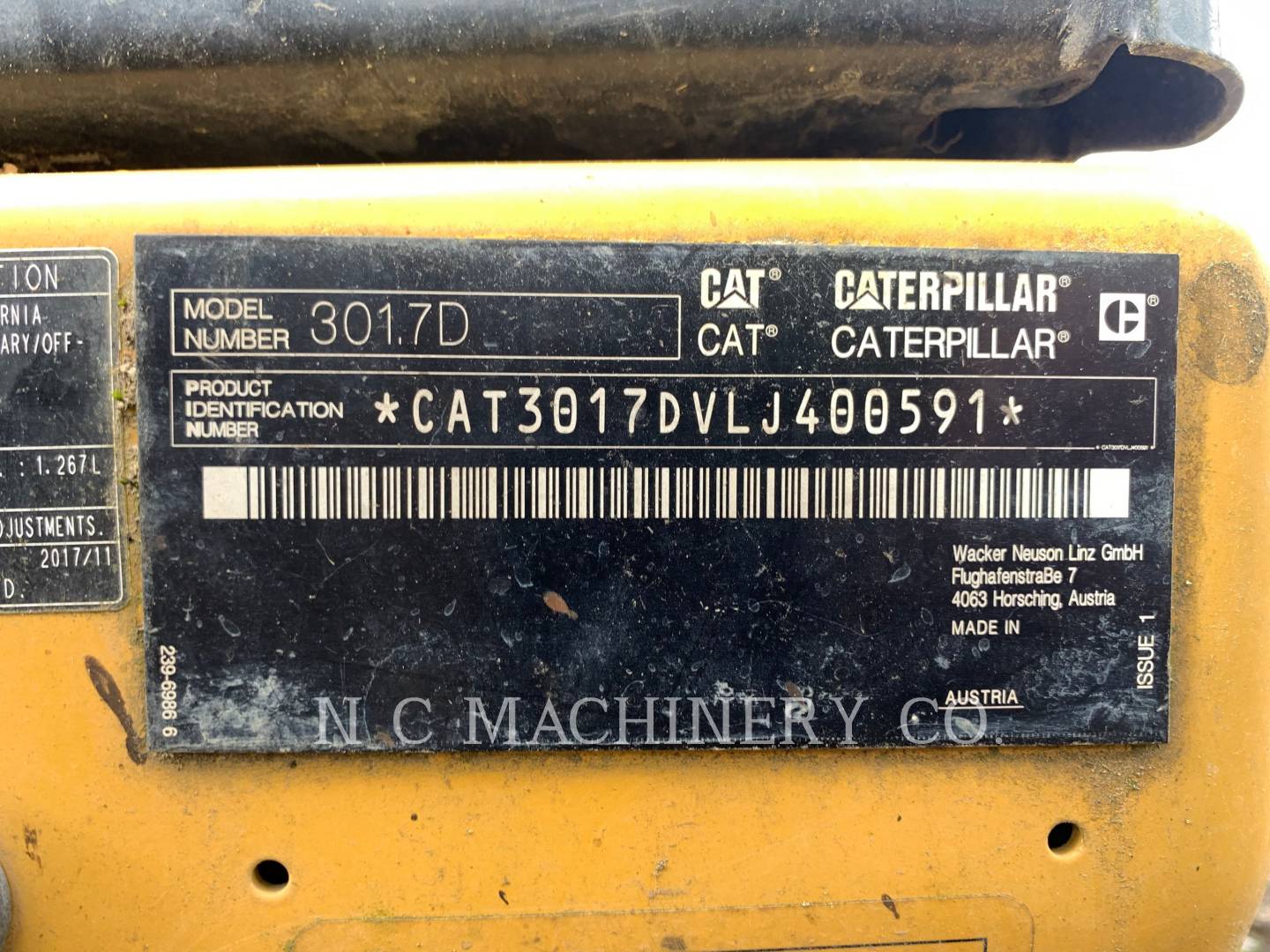 2018 Caterpillar 301.7D Excavator