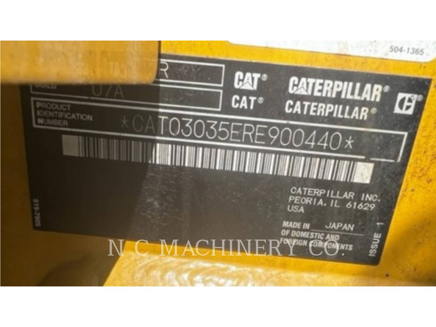 2021 Caterpillar 303.5 CRCB Excavator