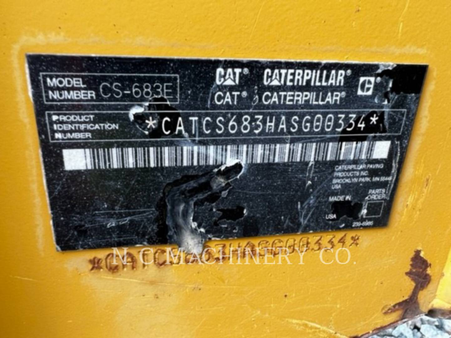 2007 Caterpillar CS683E Paver