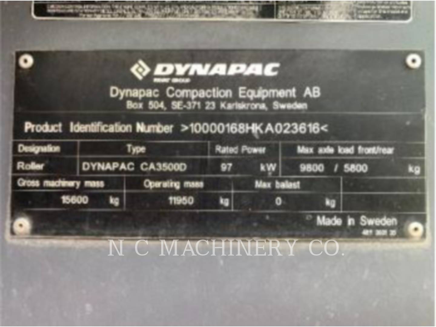 2019 Dynapac CA3500D Paver