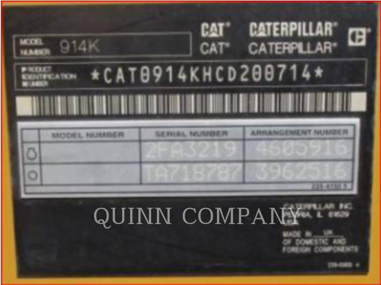 2015 Caterpillar 914K Wheel Loader