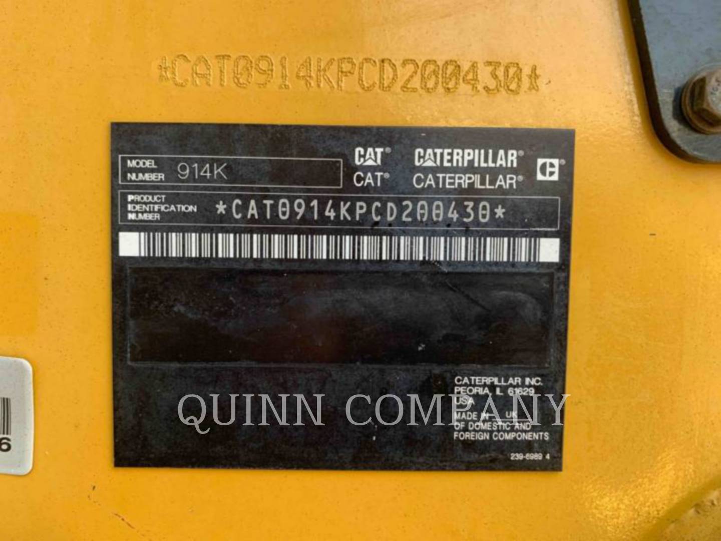 2015 Caterpillar 914K Wheel Loader