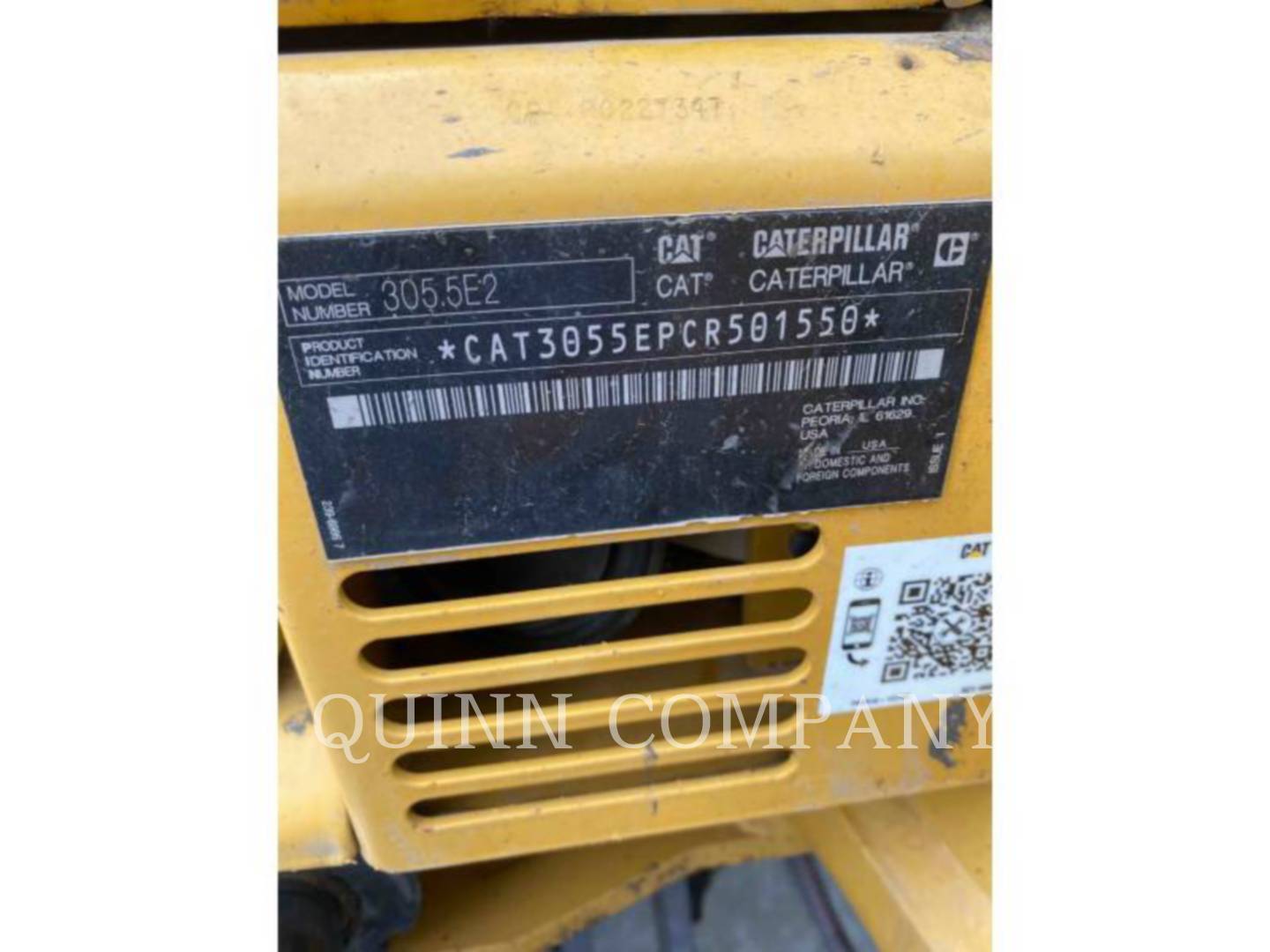 2016 Caterpillar 305.5E2 CR Excavator