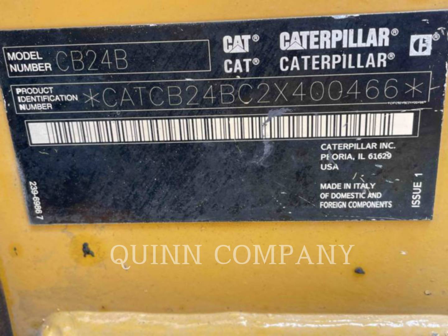 2016 Caterpillar CB24B Vibratory Double