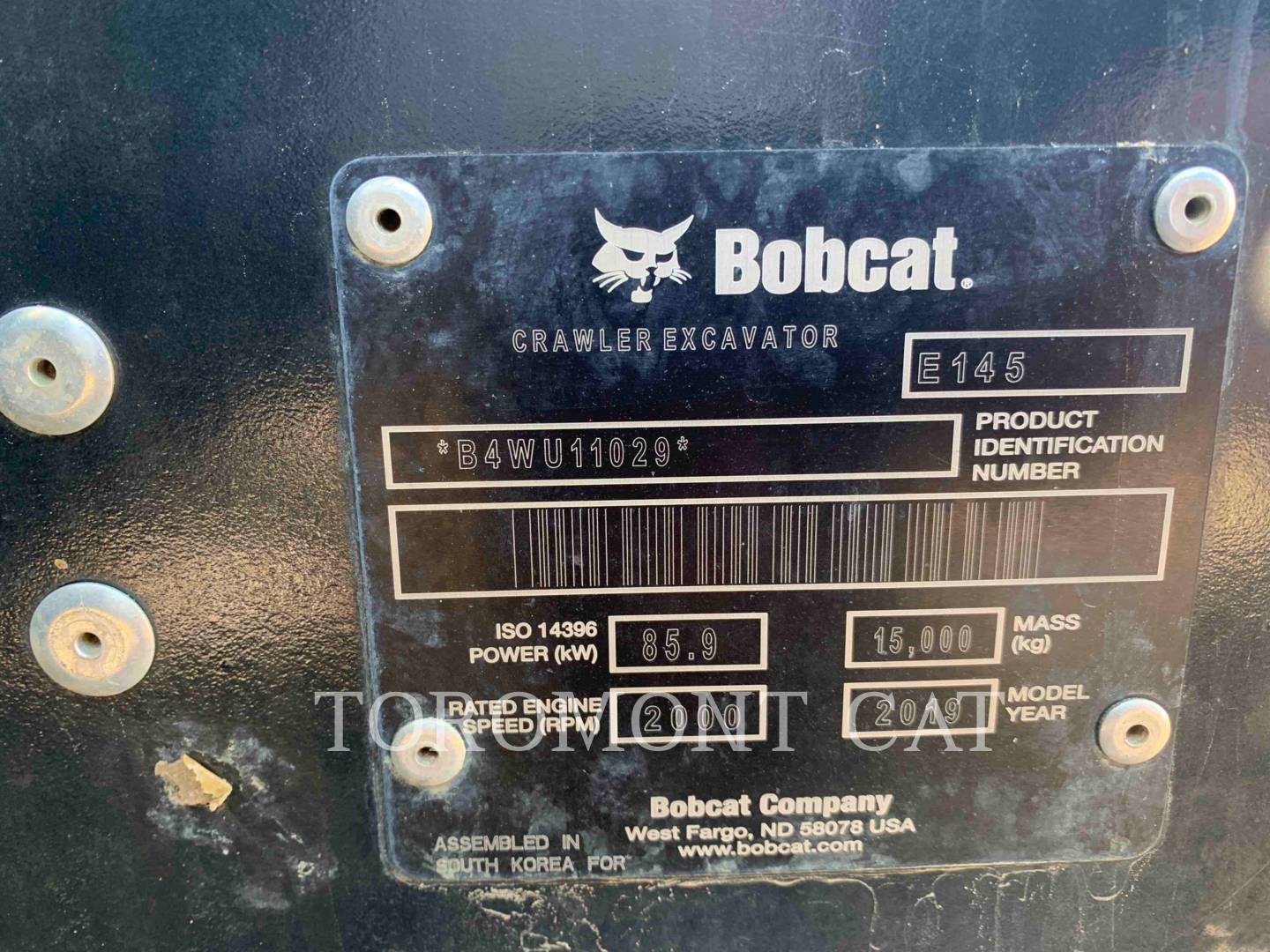 2019 Bobcat E145 Excavator