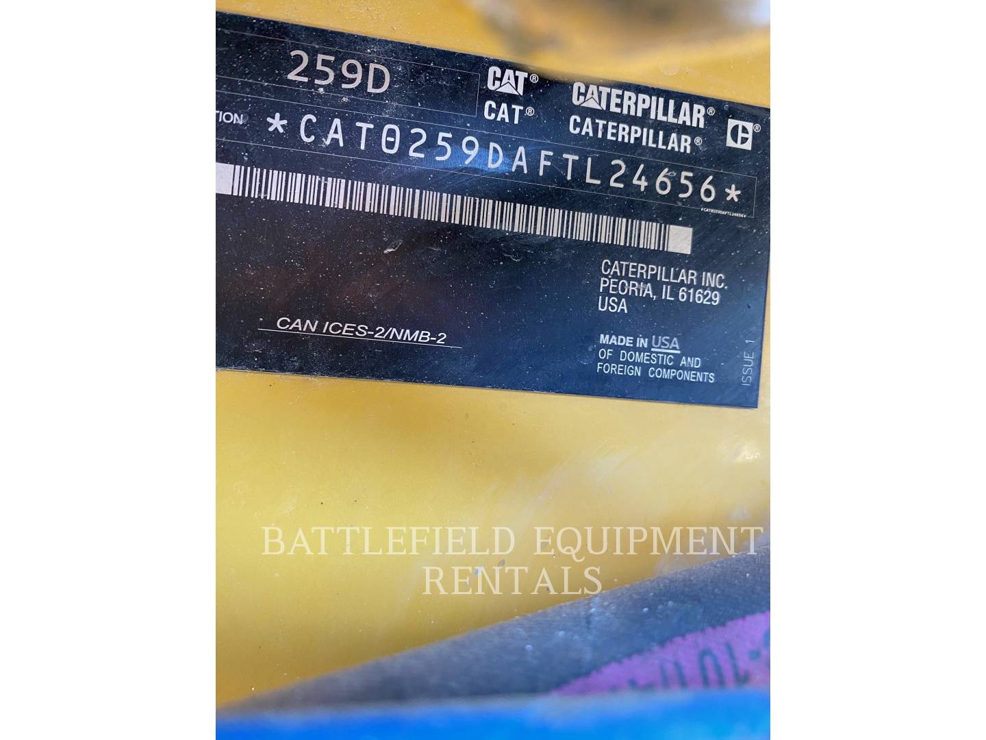 2019 Caterpillar CONSIGNMENT.259D Misc