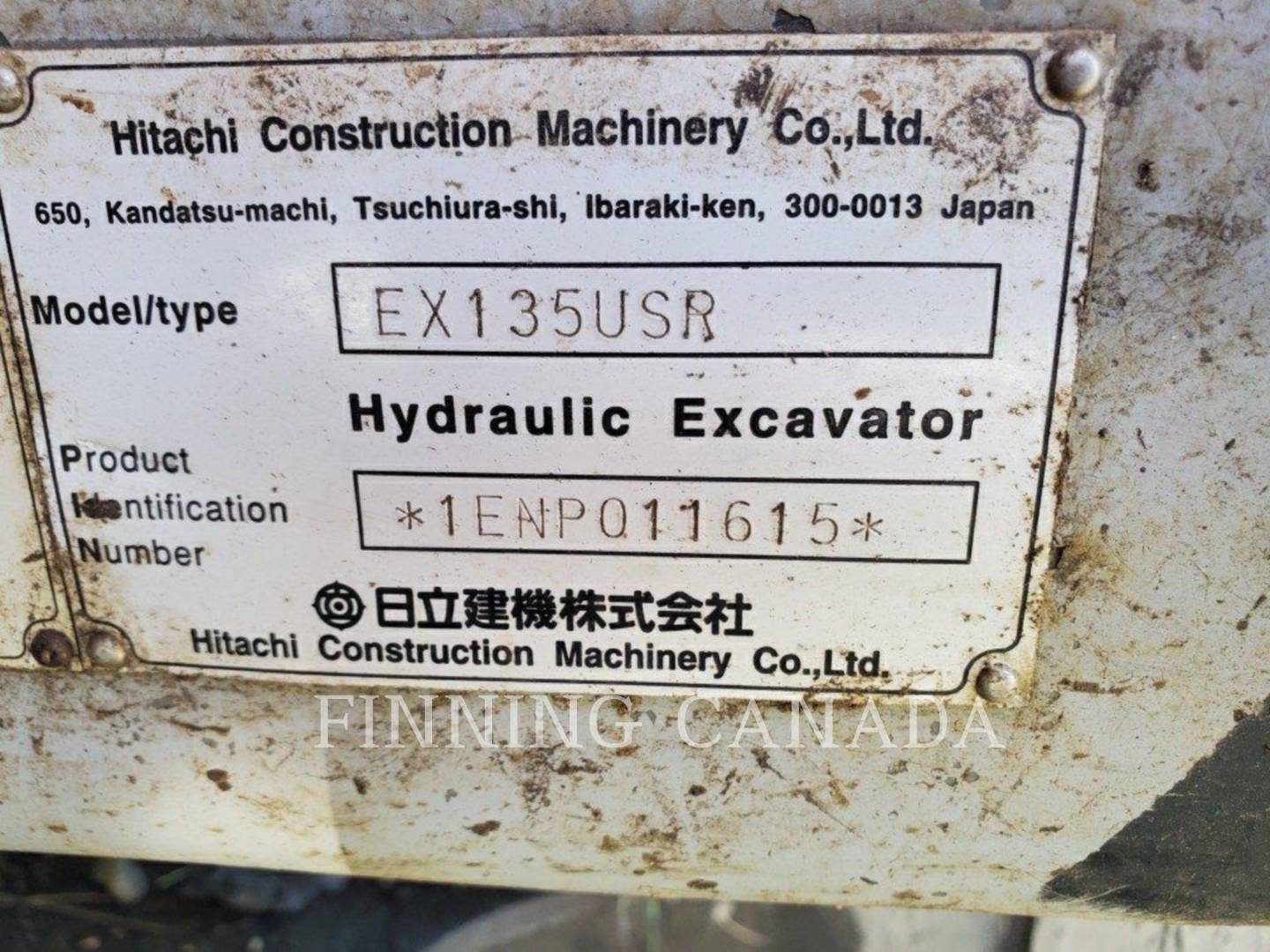 2000 Hitachi EX135USR Excavator