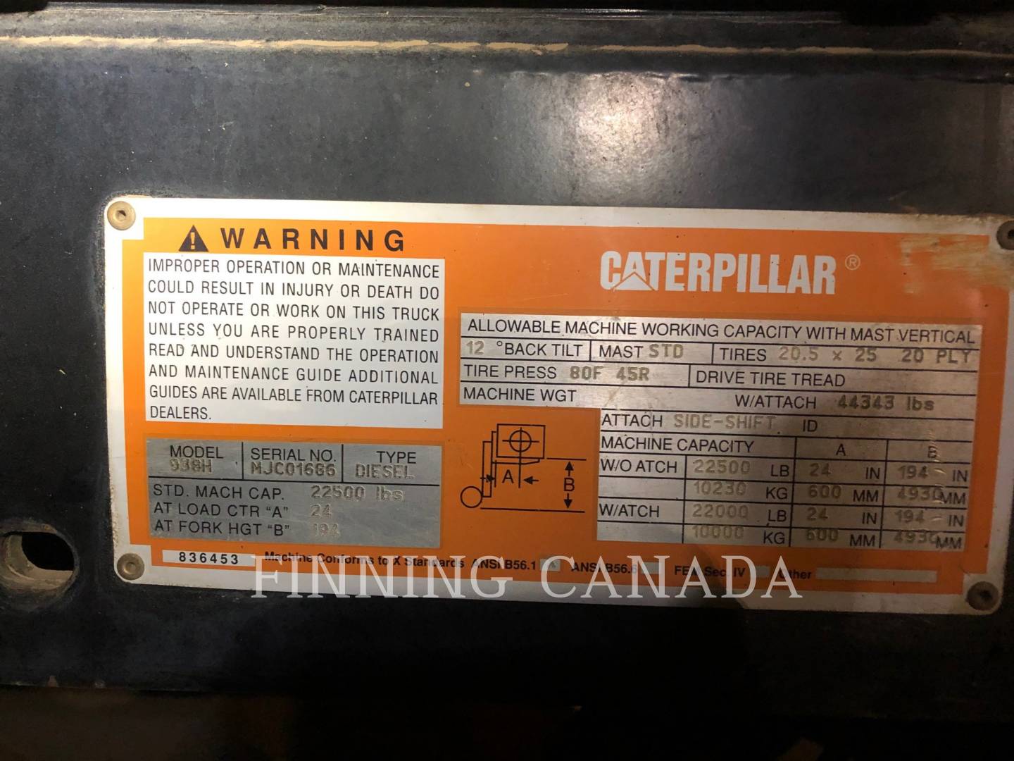 2011 Caterpillar 938H Forklift