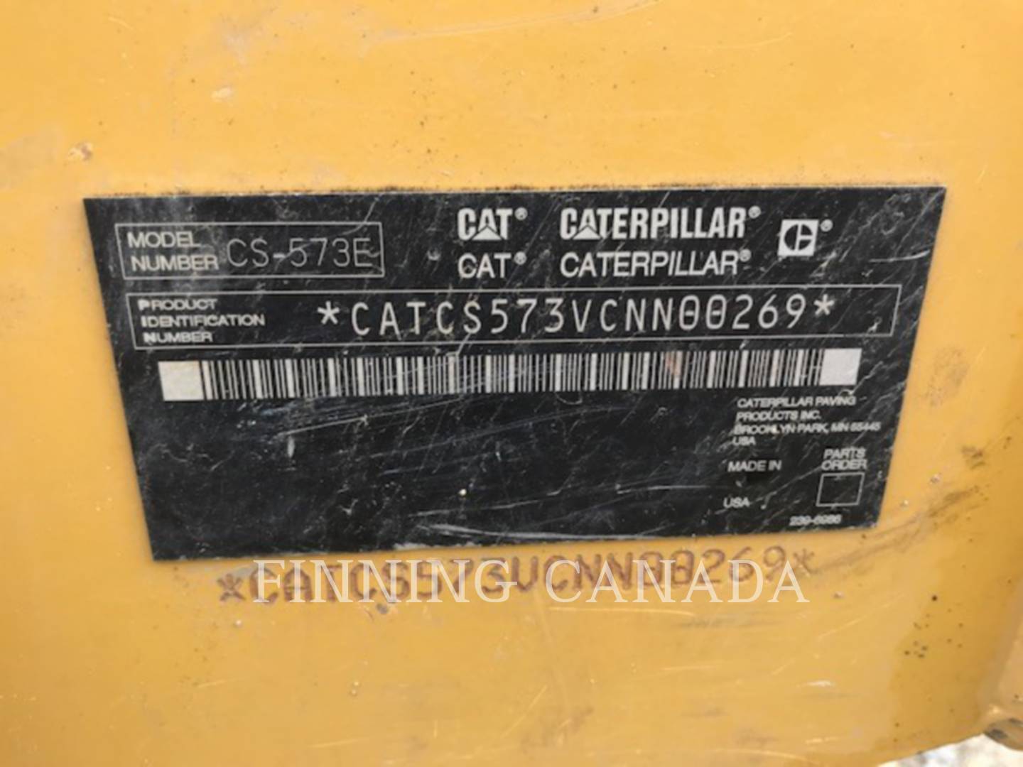 2008 Caterpillar CS-573E Vibratory Single