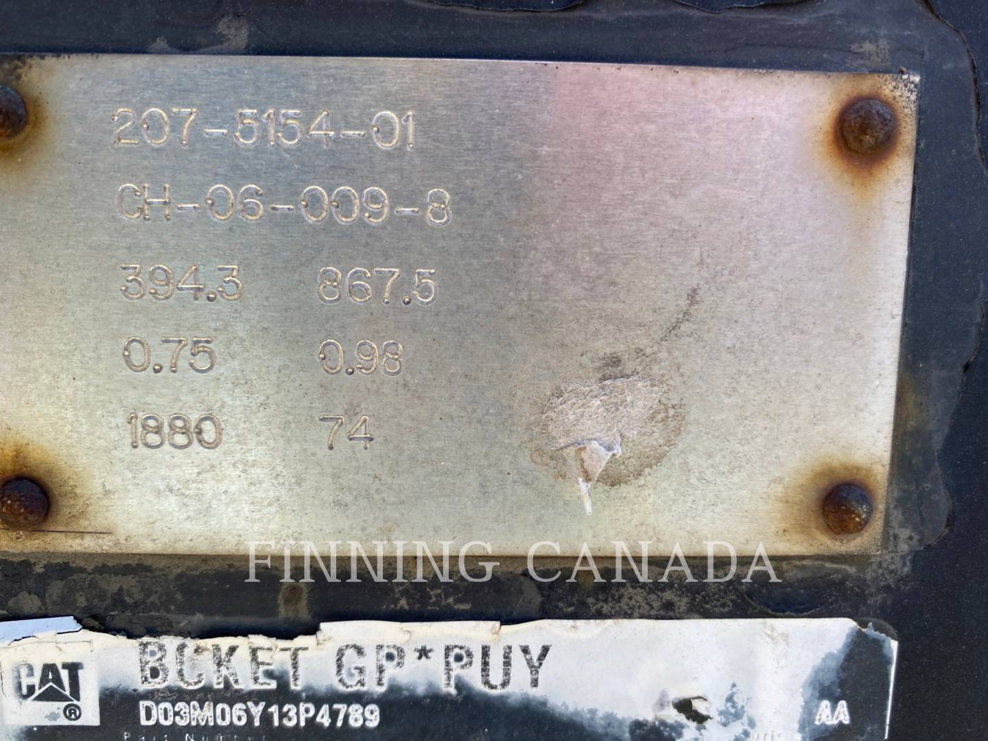 Caterpillar TH255C Bucket