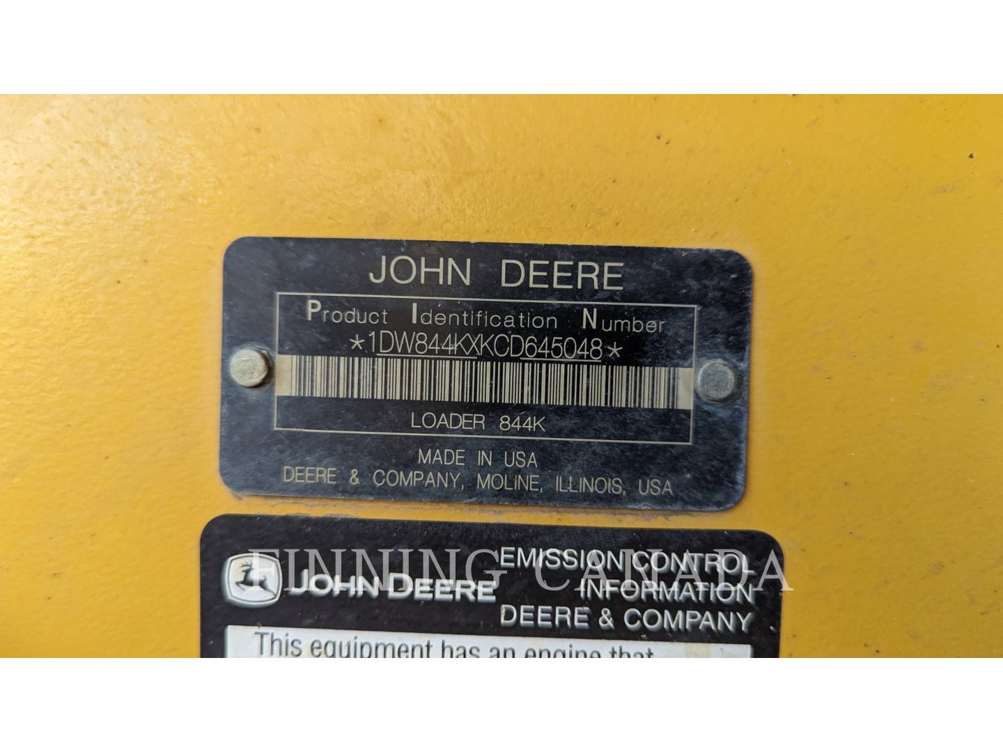 2012 John Deere 844K Wheel Loader