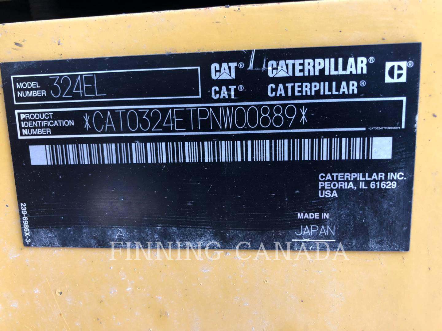 2013 Caterpillar 324E Excavator