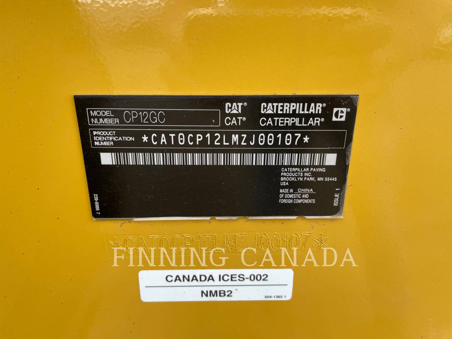 2022 Caterpillar CP12-01 Vibratory Single