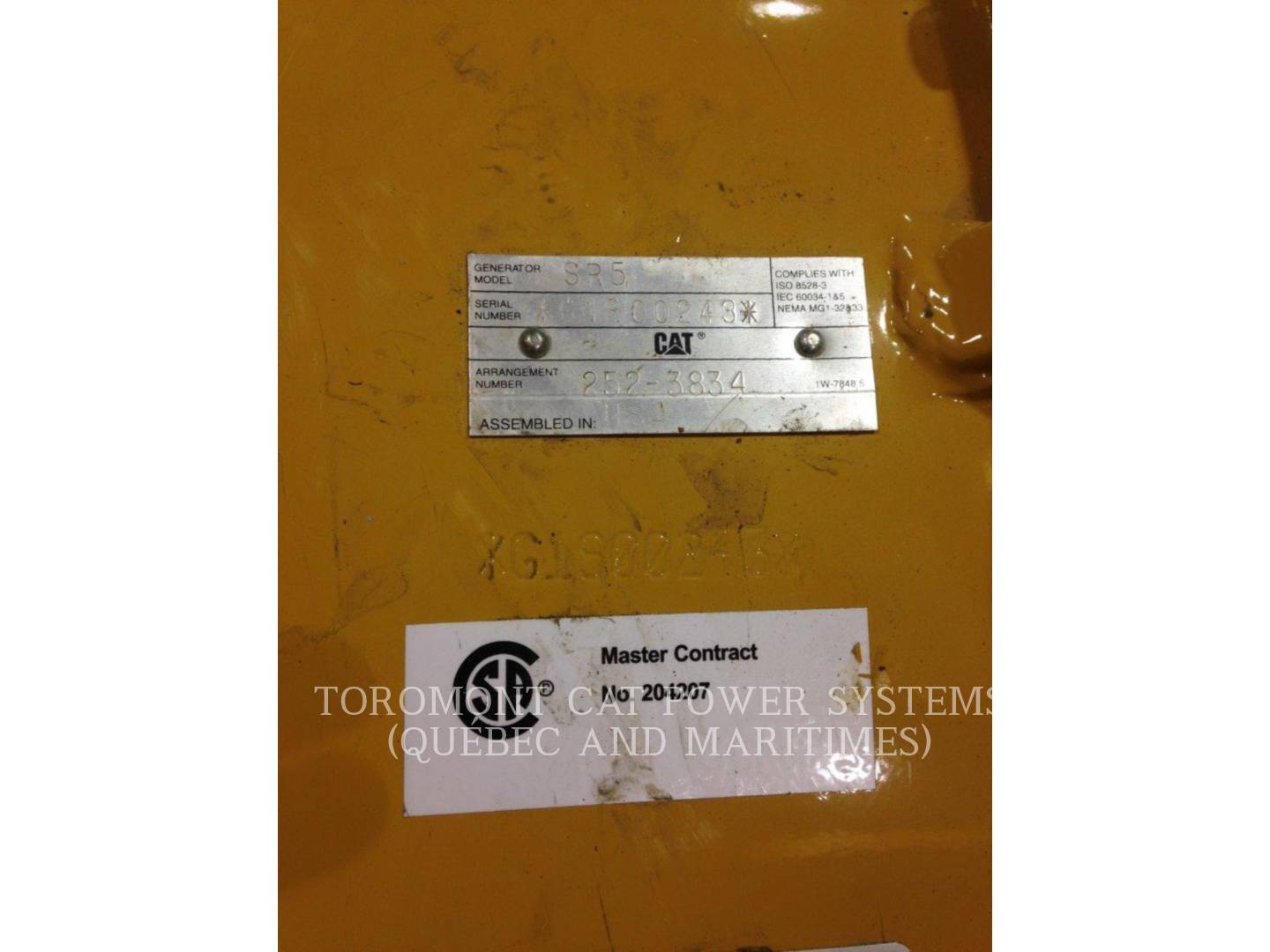 2014 Caterpillar 1500KW_480VOLTS_60HZ_SR5 Misc