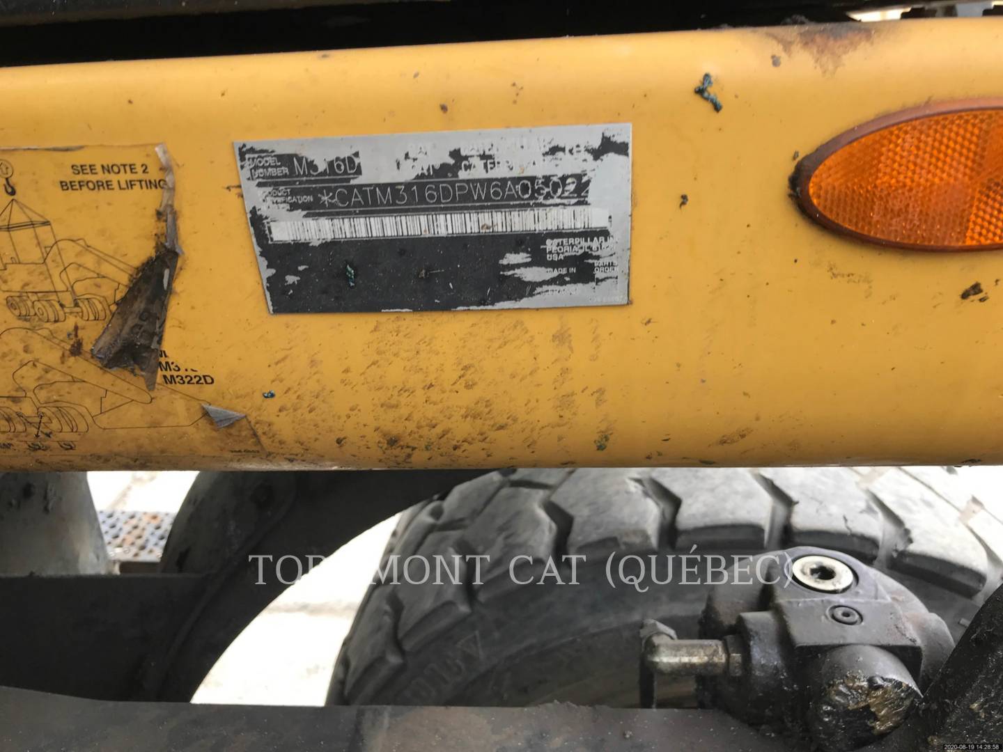 2010 Caterpillar M316D Excavator