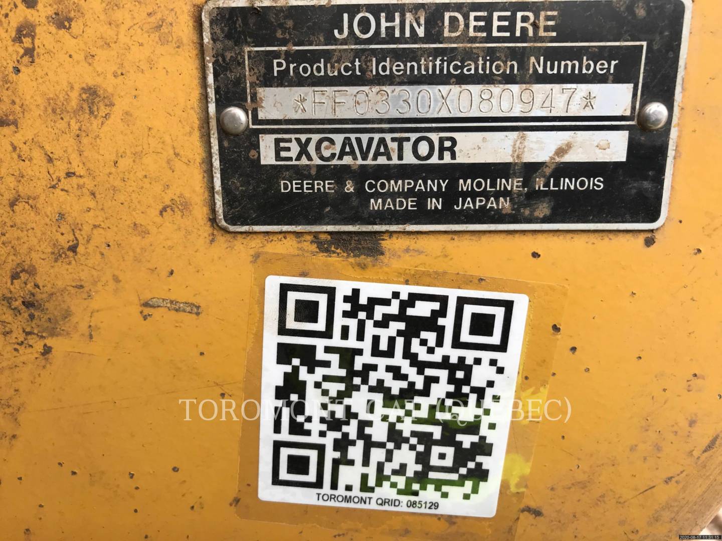 2000 John Deere 330LC Excavator