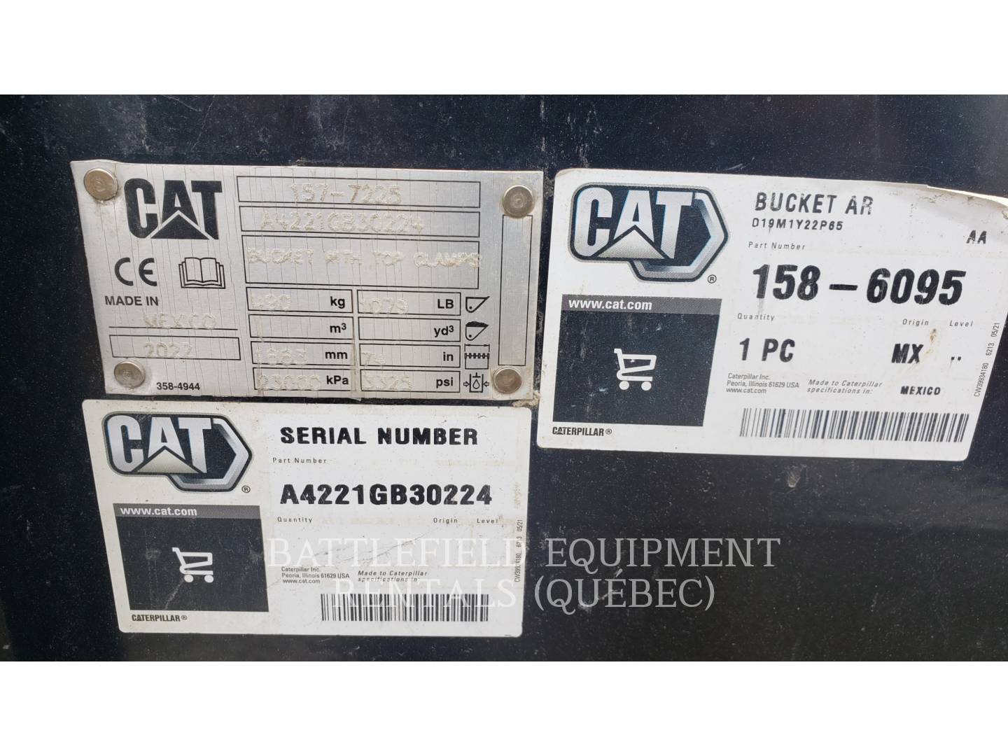 Caterpillar 158-6095 Bucket