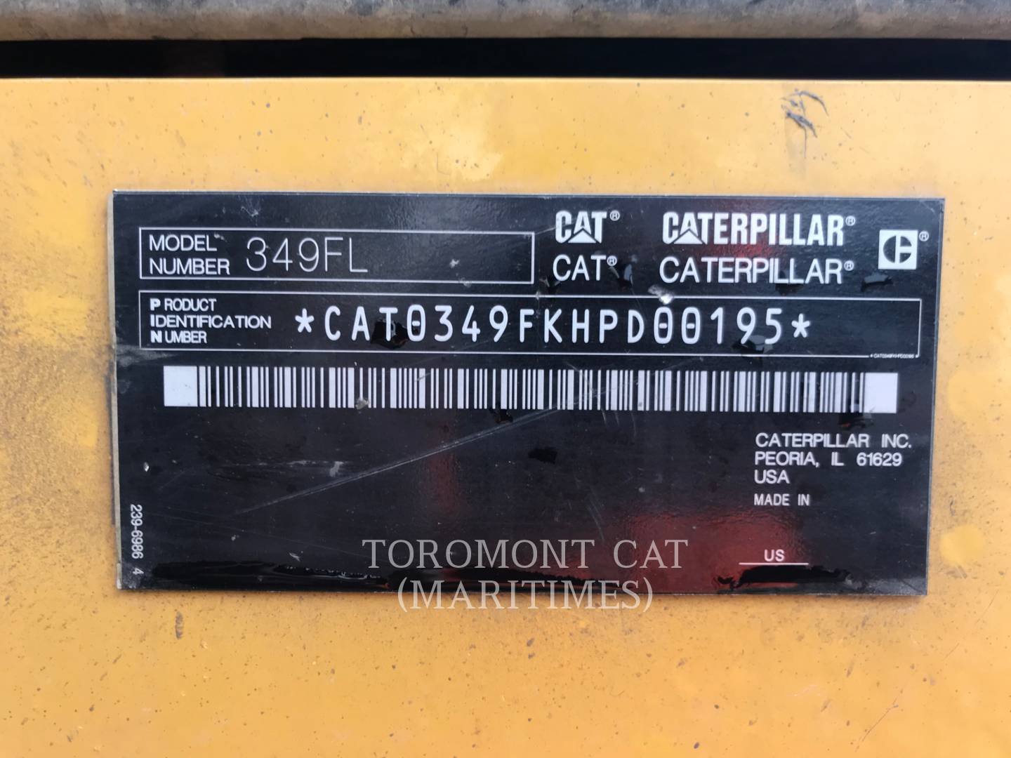 2015 Caterpillar 349FL Excavator